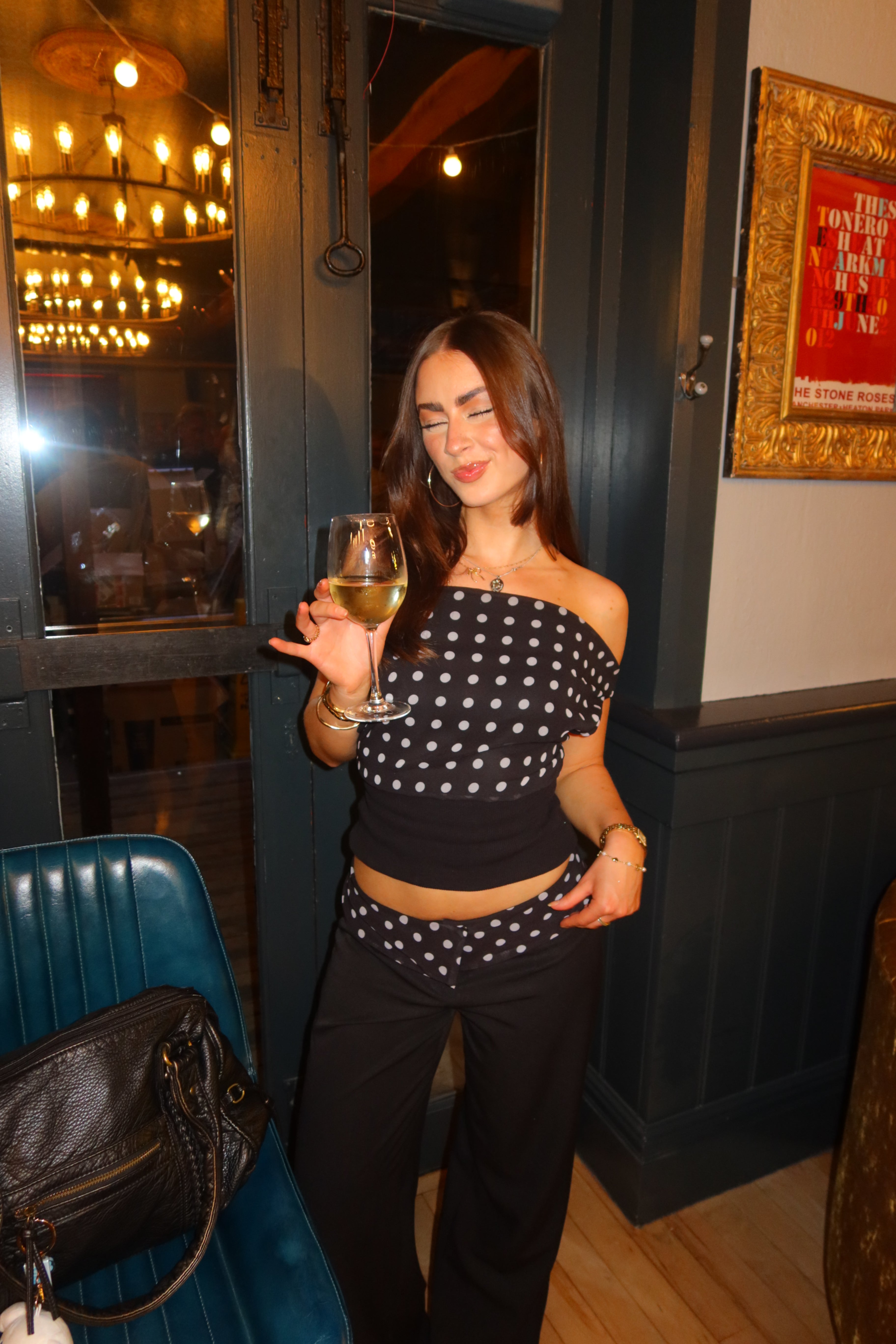 Elena Polka Dot Top & Pants Set